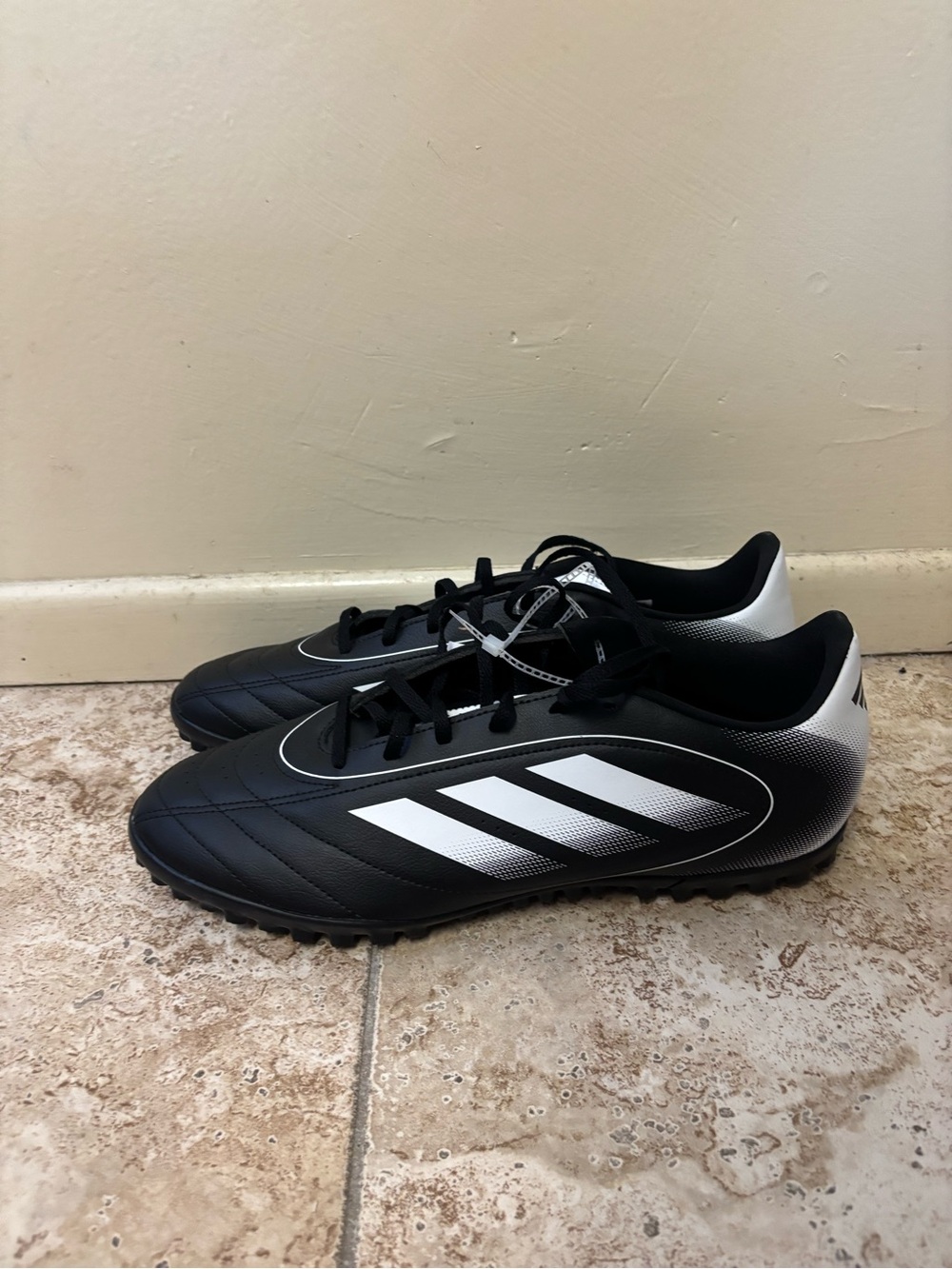 Adidas Goletto IX TF Men Size 13 Black White Soccer Turf Cleats Shoes IH0083 New - Picture 2 of 5